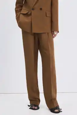 Wehkamp Mango regularwaist pantalon bruin aanbieding