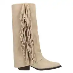Wehkamp Manfield suède cowboy boots beige aanbieding
