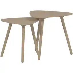 Wehkamp WOOOD bijzettafel (set van 2) Nila aanbieding