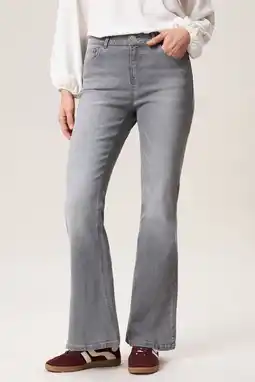 Wehkamp Miss Etam flared jeans grijs aanbieding