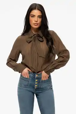 Wehkamp Fifth House blouse donkerbruin aanbieding