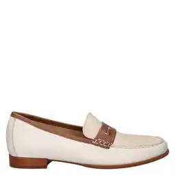 Wehkamp Sioux Rosikena leren loafers ecru/beige aanbieding