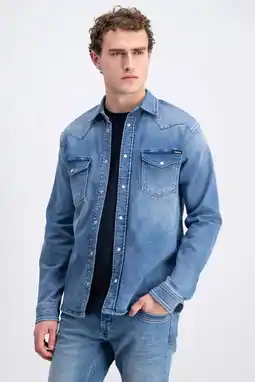 Wehkamp GABBIANO regular casual overhemd blauw aanbieding