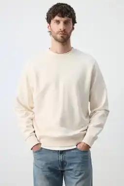 Wehkamp Mango Man sweater ecru aanbieding