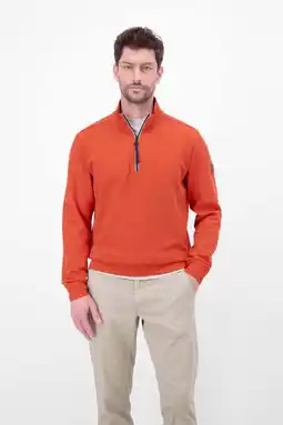 Wehkamp LERROS sweater met textuur rood aanbieding