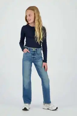 Wehkamp Vingino relaxed regularwaist regular fit jeans medium blue denim aanbieding