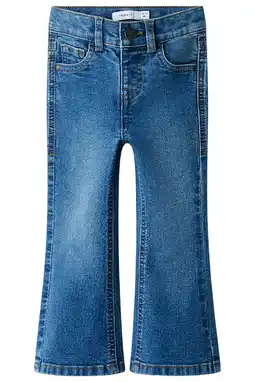 Wehkamp NAME IT MINI bootcut jeans medium blue denim aanbieding