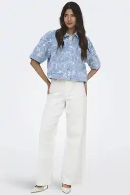 Wehkamp ONLY Onlmadison-Sille Hw Wide Pocket Pant Pnt highwaist wide leg jeans ecru aanbieding