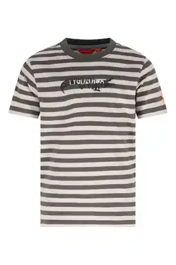 Wehkamp TYGO & vito jersey gestreepte T-shirt olijfgroen aanbieding