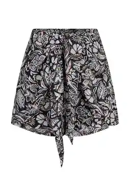 Wehkamp Lofty Manner wide leg regularwaist casual short zwart aanbieding