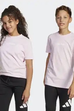 Wehkamp adidas Sportswear T-shirt lichtroze/wit aanbieding