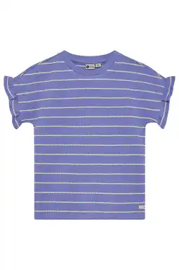 Wehkamp Daily7 gestreepte T-shirt blauw aanbieding