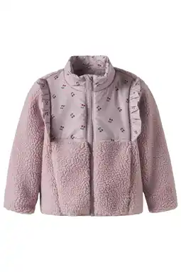 Wehkamp NAME IT MINI teddy jas roze aanbieding