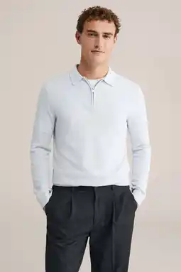 Wehkamp WE Fashion trui fijn gebreid lichtblauw aanbieding