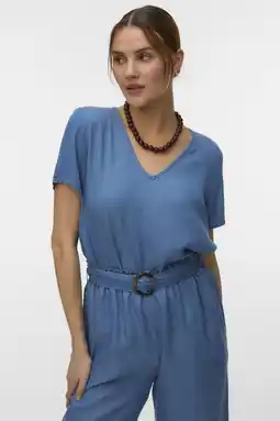 Wehkamp VERO MODA top medium blue denim aanbieding