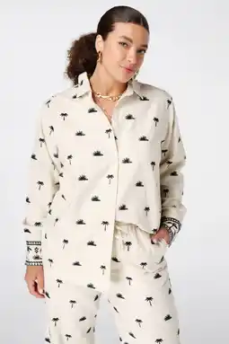 Wehkamp MS Mode blouse broderie ecru aanbieding