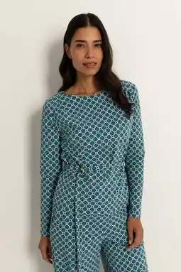 Wehkamp CLAUDIA BY CLAUDIA STRÄTER top petrol aanbieding