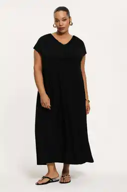 Wehkamp YOEK Lovers Collection maxi jurk zwart aanbieding