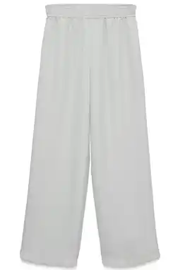 Wehkamp VERO MODA wide leg highwaist casual broek grijsblauw aanbieding