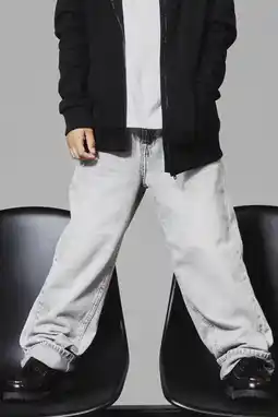 Wehkamp NAME IT KIDS straight fit jeans NKMRYAN light grey denim aanbieding