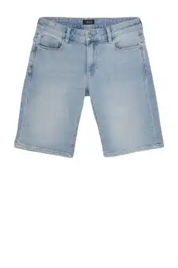 Wehkamp Rellix straight denim short light blue denim aanbieding