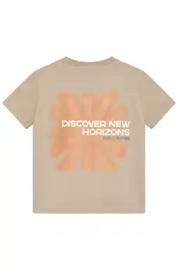Wehkamp Daily7 T-shirt met backprint zand aanbieding