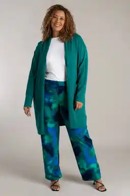 Wehkamp Colletta gebreid vest turquoise aanbieding