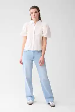 Wehkamp Shoeby straight leg jeans light blue denim aanbieding