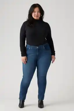 Wehkamp Levi's Plus skinny jeans medium blue denim aanbieding