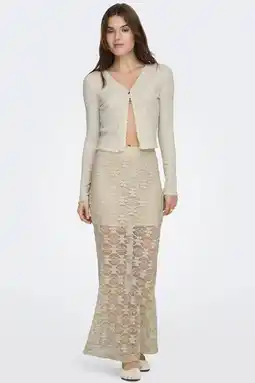 Wehkamp ONLY gebloemde maxi rok groen aanbieding