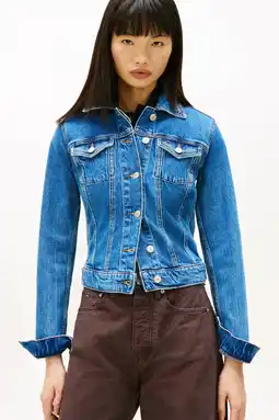 Wehkamp Tommy Jeans denim spijkerjas medium blue denim aanbieding