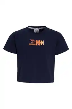 Wehkamp Me & My Monkey boxy T-shirt Avery met backprint donkerblauw aanbieding