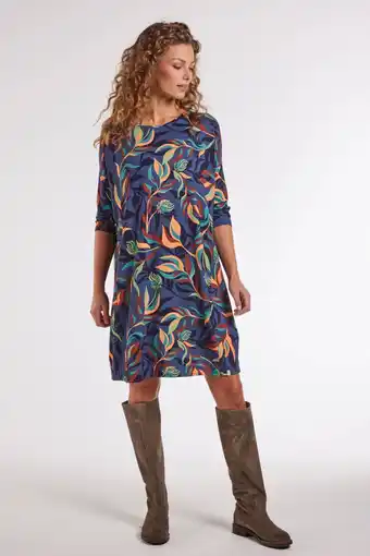 Wehkamp Didi midi jurk blauw aanbieding