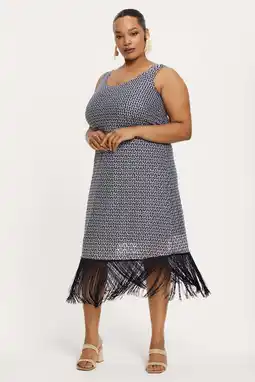 Wehkamp YOEK zomerjurk donkerblauw aanbieding