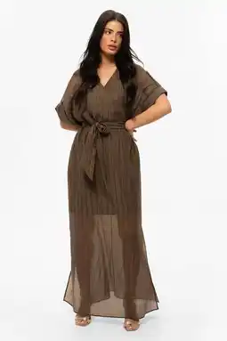 Wehkamp Fifth House maxi jurk donkerbruin aanbieding