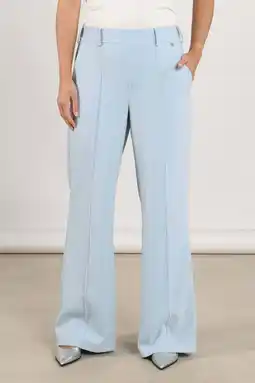 Wehkamp NUKUS wide leg highwaist broek lichtblauw aanbieding