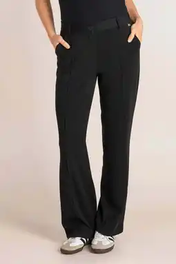 Wehkamp Ivy Beau wide leg highwaist pantalon zwart aanbieding