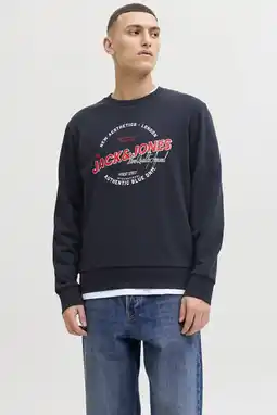 Wehkamp JACK & JONES ESSENTIALS sweater donkerblauw aanbieding