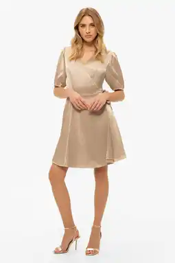 Wehkamp Fifth House wikkel-/overslagjurk taupe aanbieding