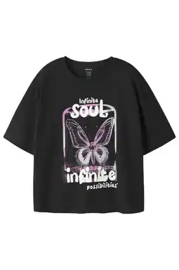 Wehkamp NAME IT KIDS T-shirt zwart aanbieding