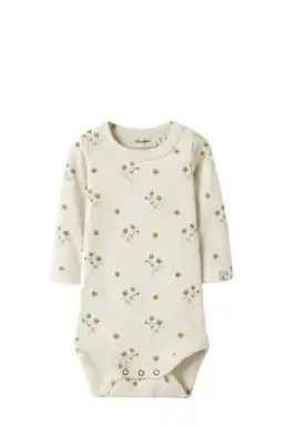 Wehkamp LIL' ATELIER BABY gebloemde romper ecru aanbieding