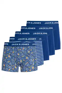 Wehkamp JACK & JONES boxershorts - blauw (set van 5) aanbieding