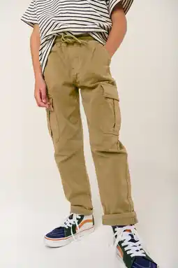 Wehkamp Tumble 'n Dry relaxed cargobroek bruin aanbieding