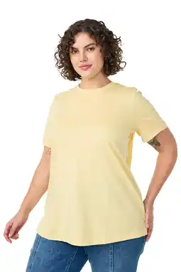 Wehkamp Zizzi T-shirt lichtgeel aanbieding