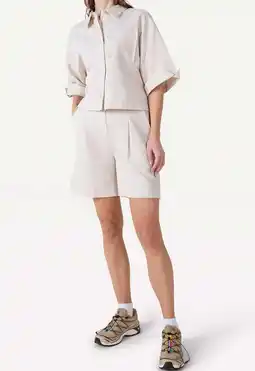 Wehkamp Another-Label regularwaist bermuda short beige aanbieding