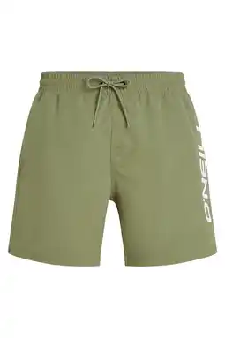 Wehkamp O'Neill zwemshort Cali met logo olijfgroen aanbieding