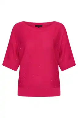 Wehkamp Claudia Sträter pullover roze fijn gebreid aanbieding