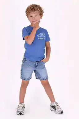 Wehkamp B.Nosy T-shirt met backprint marineblauw aanbieding