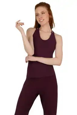 Wehkamp Urban Goddess sporttop Lyrais donkerrood aanbieding