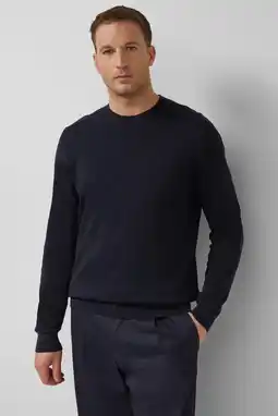 Wehkamp s.Oliver BLACK LABEL gebreide trui donkerblauw aanbieding